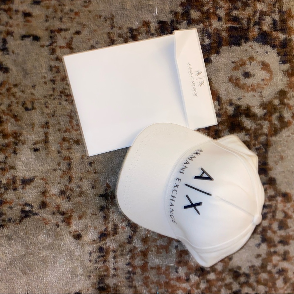 Armani Exchange White Cap Like New?!, Perfect Condition